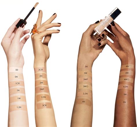 Dior skin correct swatches